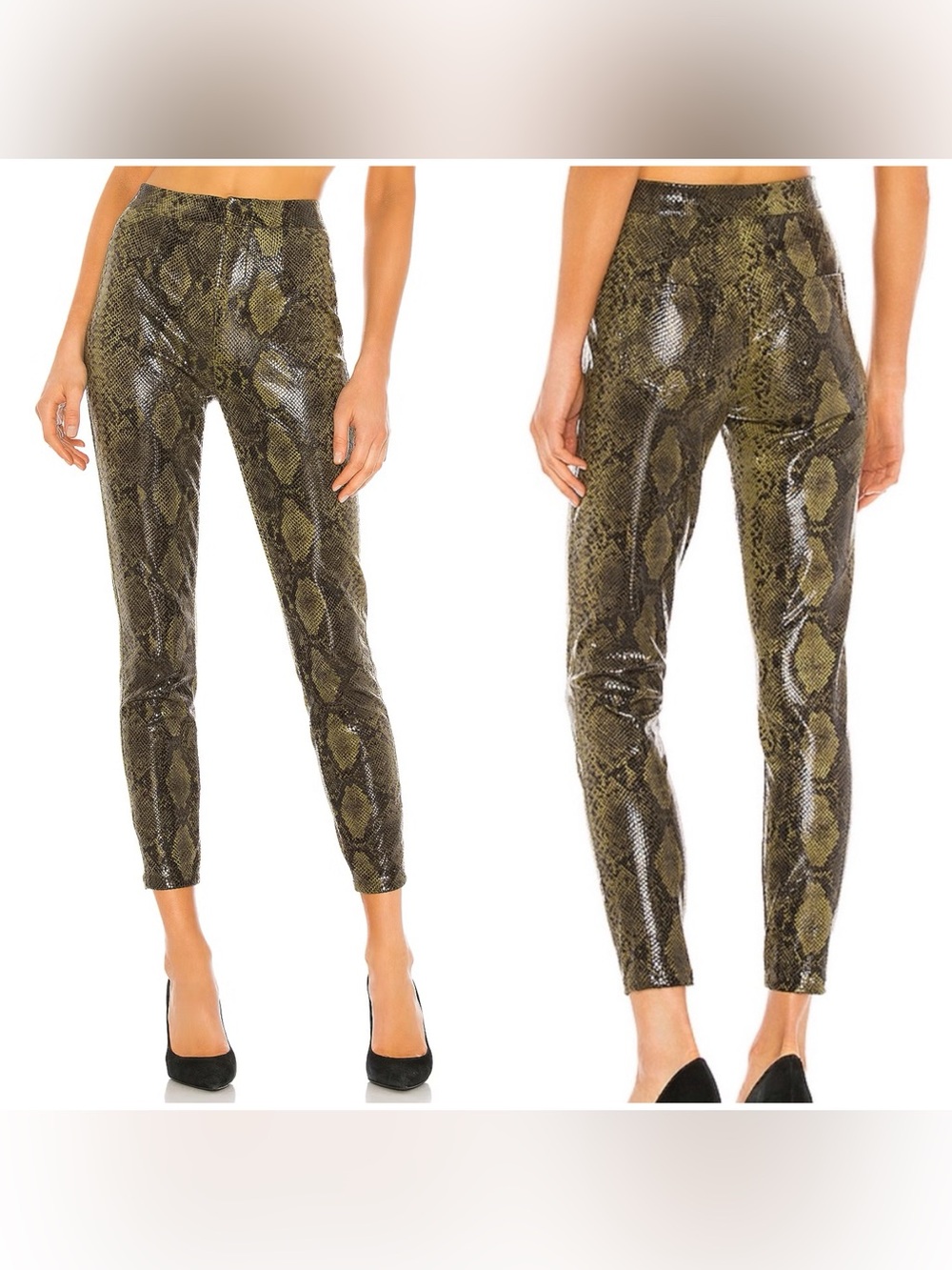 NBD Lizzie Pants in Greener Pastures Faux Snake XS